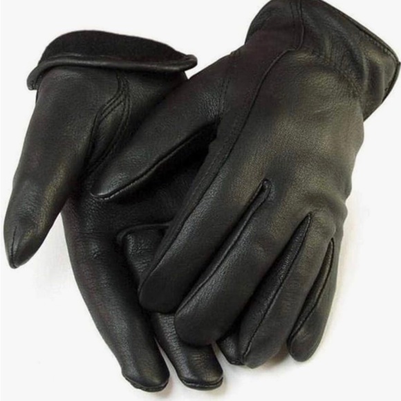 Women’s deerskin black leather gloves lined 40g 3M Thinsulate - size Medium - Picture 3 of 10